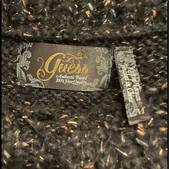 Guess sweater size M mohair /metallic knit - Picture 4 of 5